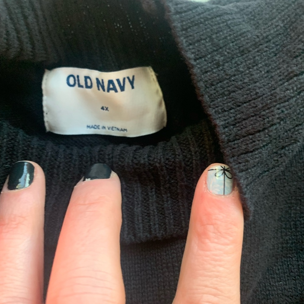 Old Navy Black Knit Pullover - Picture 4 of 7